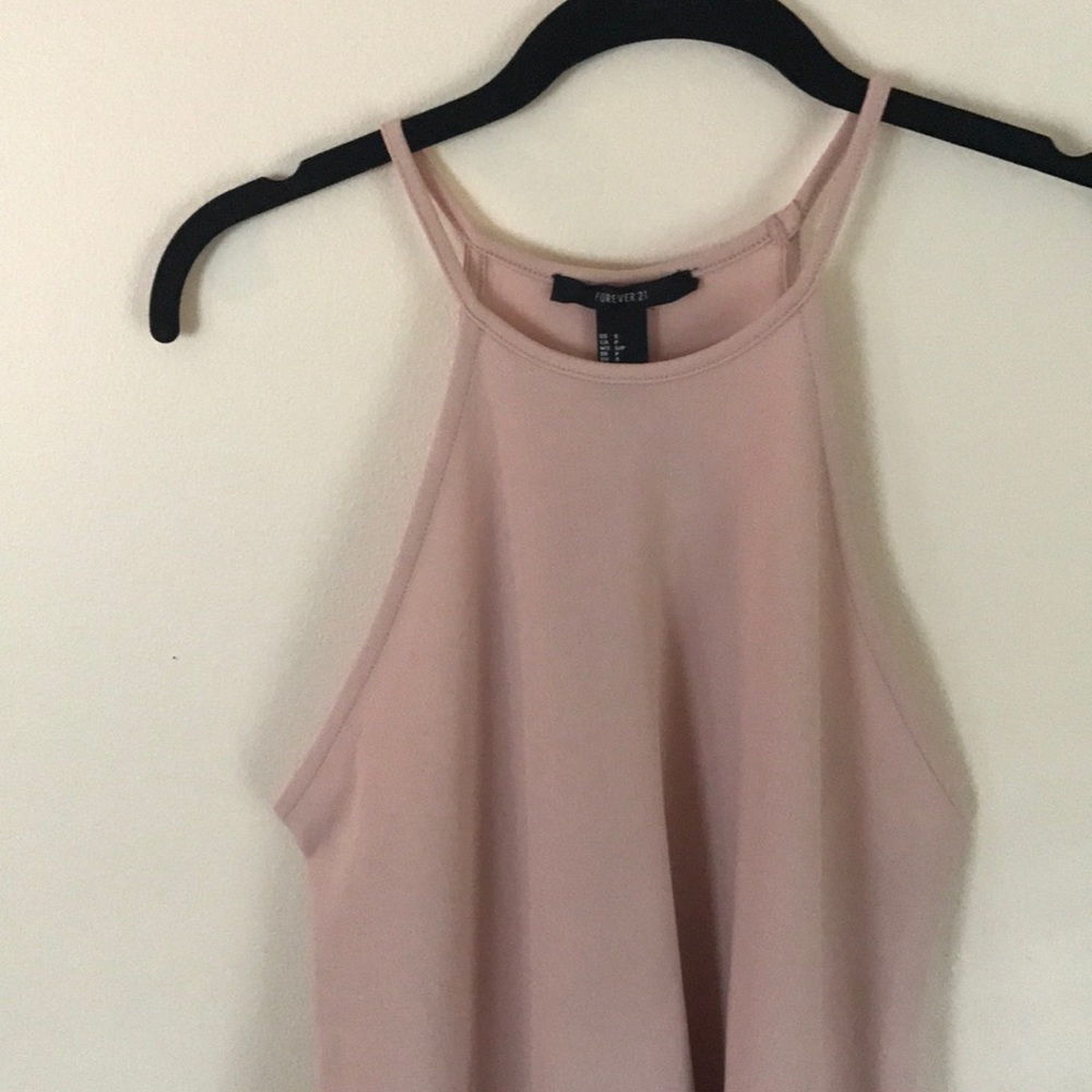 F21 Light Pink High Neck dress